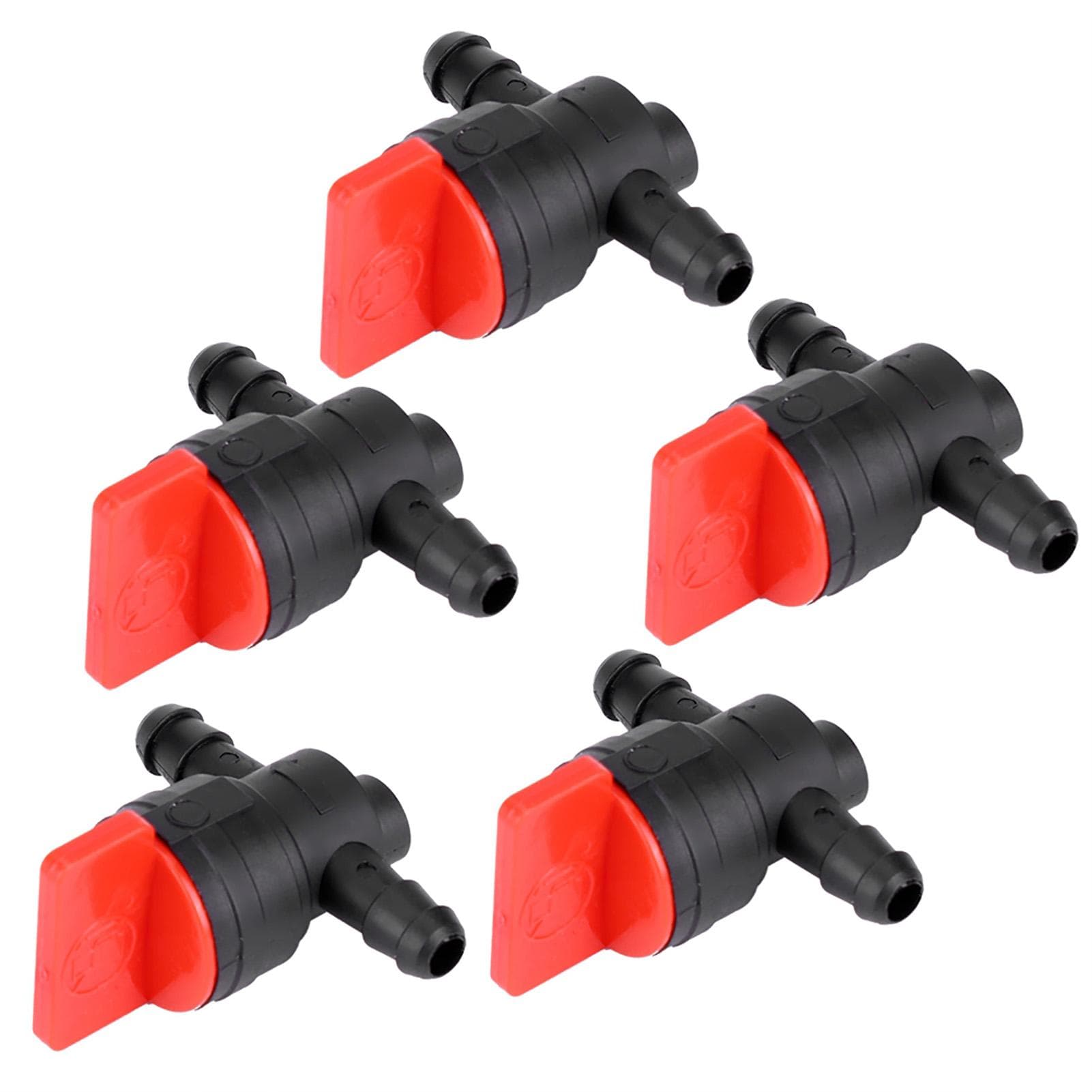 5pcs 1/4 Fuel Gas Tank Shut Off Valve Cut off Switch Garden Brush Cutter Lawnmower Accessory