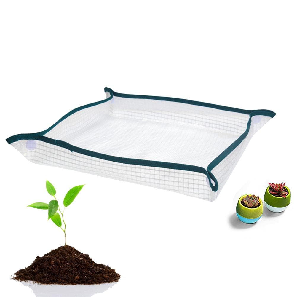 Repotting Mat Potting Planting Mat Reusable Portable Waterproof Transparent Mesh Flower Cushion for