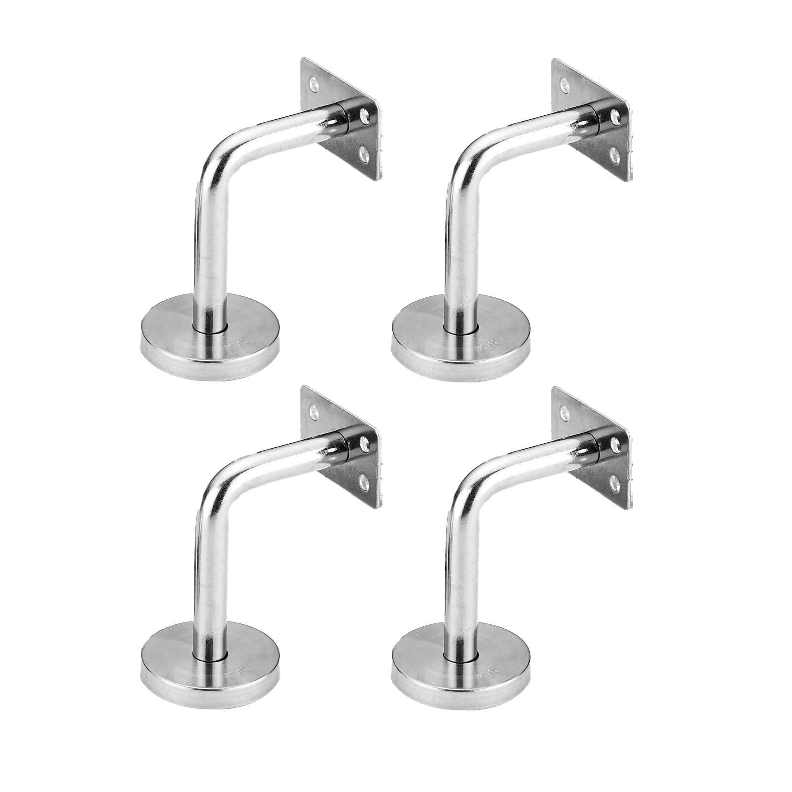 4Pcs Stainless Steel Wall Mount Staircase Handrail Bracket Heavy Duty Staircase Handrail Bracket