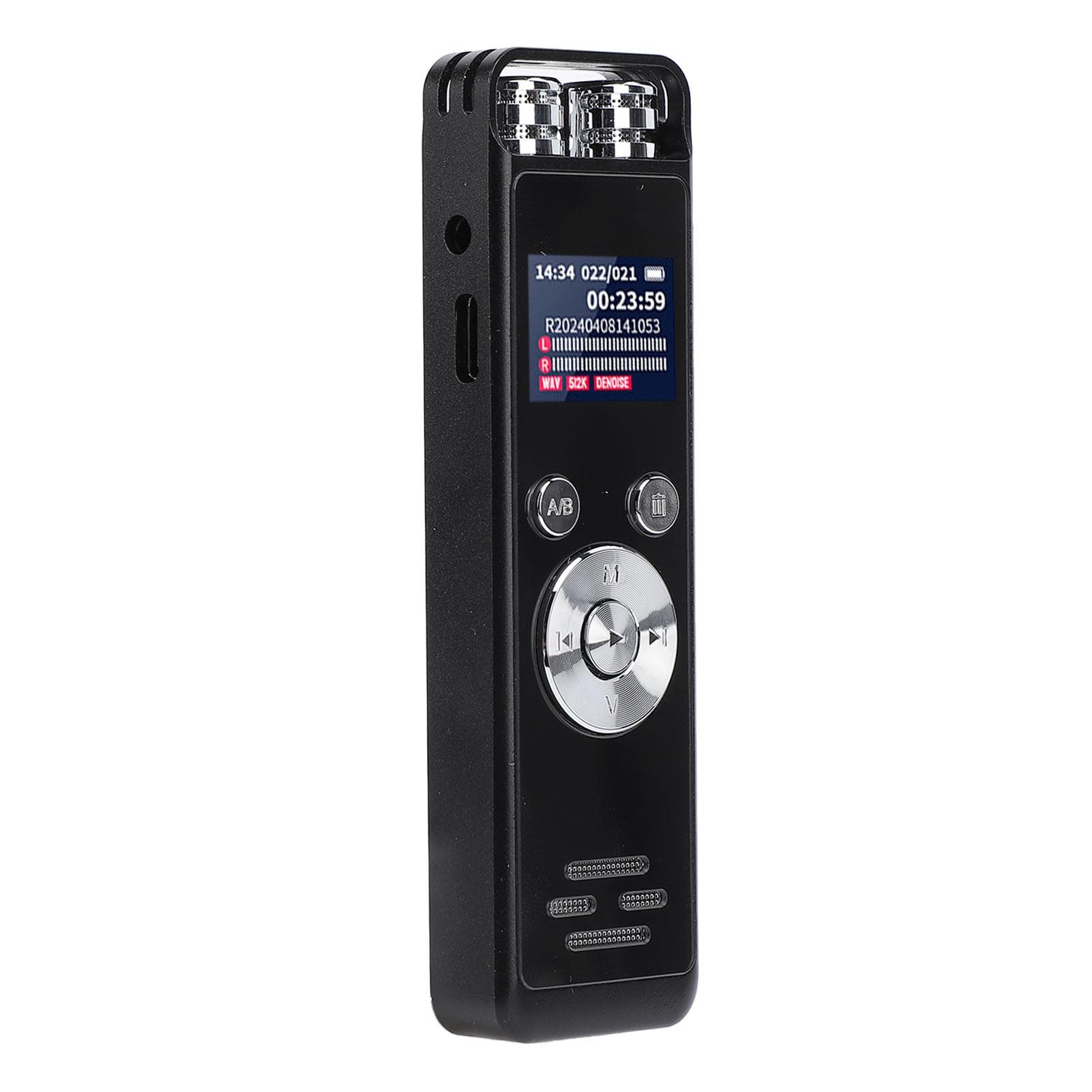 Digital Voice Recorder Noise Reduction 3072Kpbs Portable MP3 Player Voice Recorder with Built in