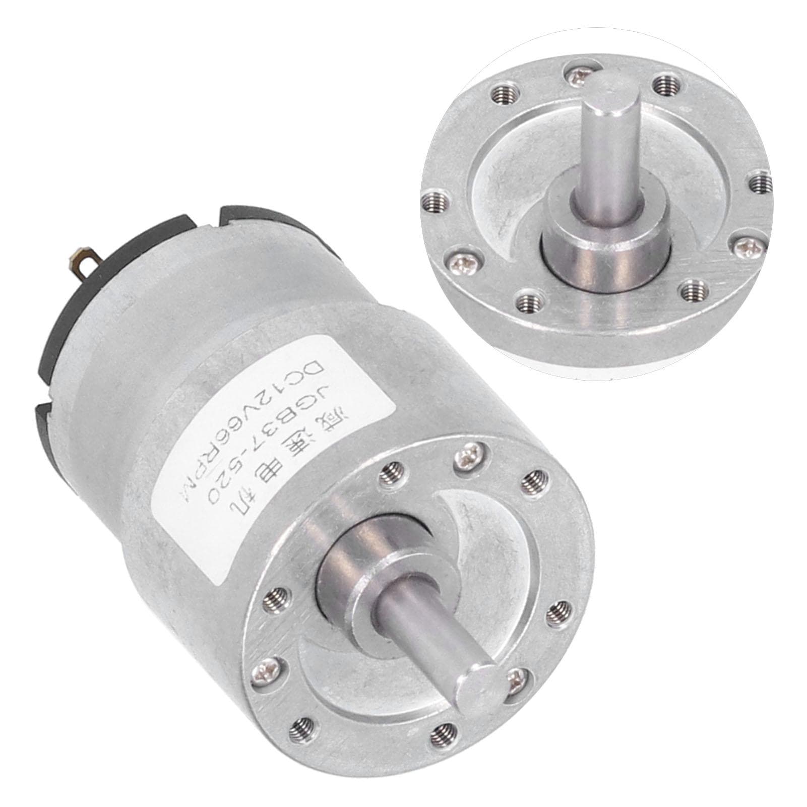 Worm Gear Motor SelfLocking Speed Reduction Copper Electrical Equipment JGB37520 DC12V 66RPM