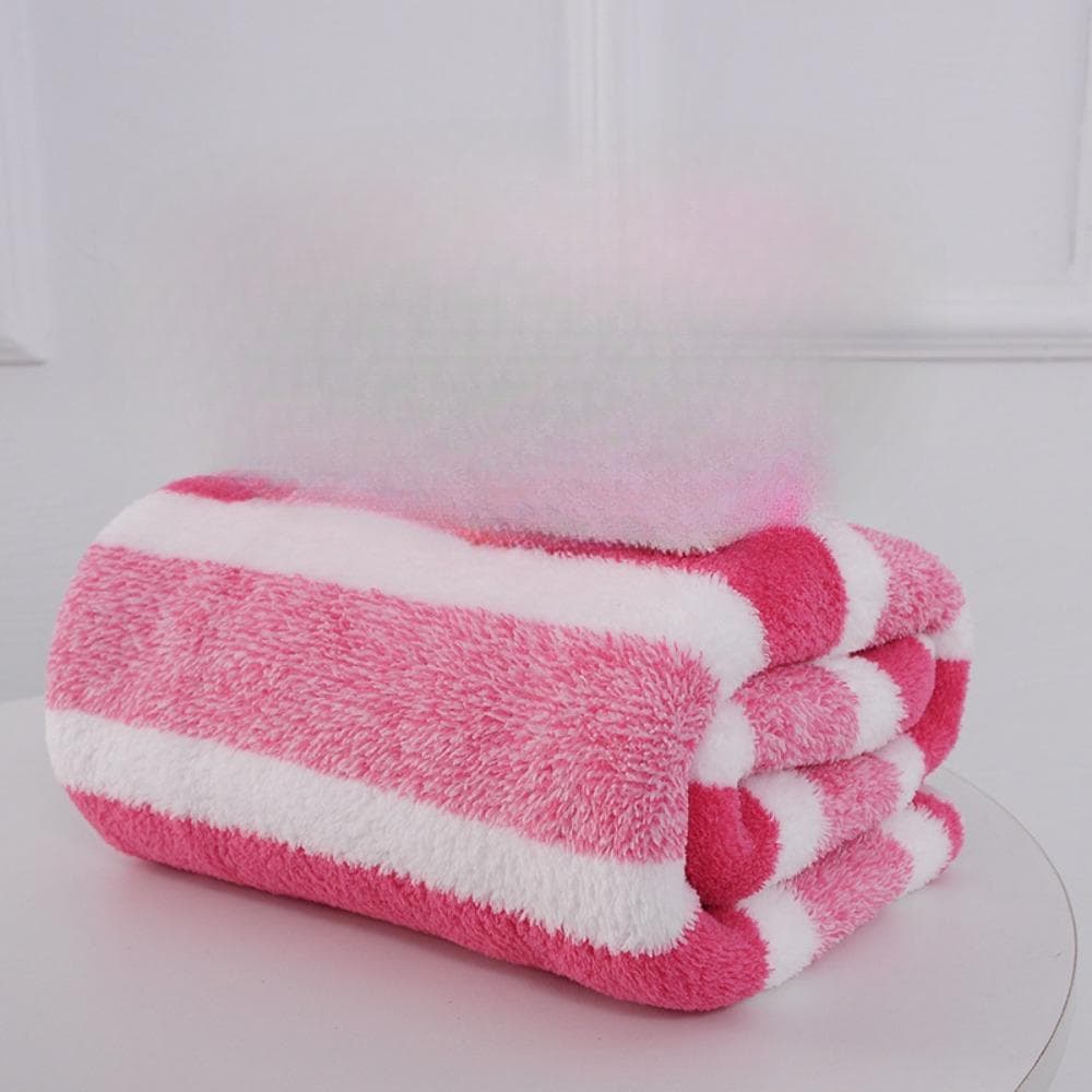 Thickened Absorbent Bath Towel Soft Face Towel for Home,1pcs 70*140cm(big) pink