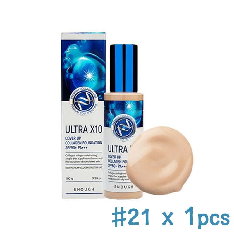 Enough Premium Ultra X10 Cover Up Collagen Foundation 100ml (9 Options) 21