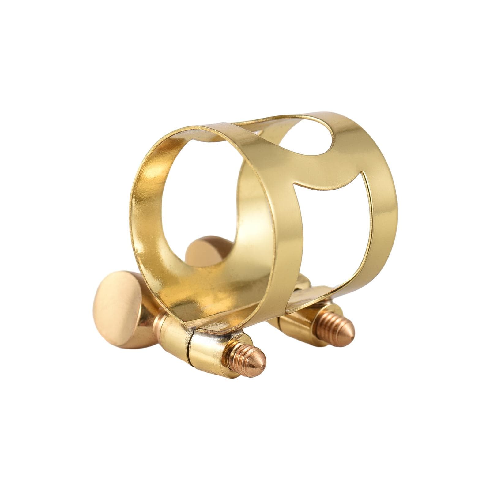 Alto Sax Ligature Brass Ligature Fastener Adjustable Double Screw Alto Sax Mouthpiece Ligature Clip Tenor gold