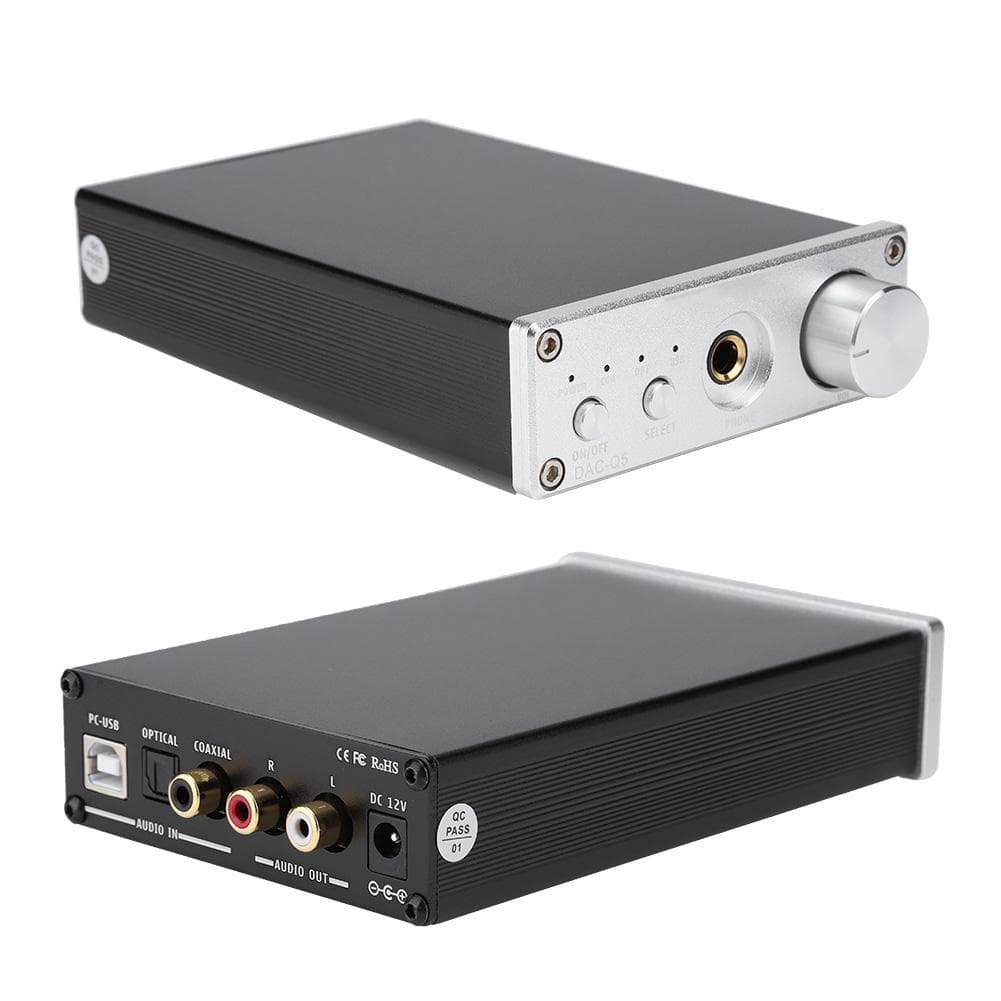 HIFI Stereo 24bit192KHz for RCA6.35MM Headphone Jack Output Headphone Amp US Plug