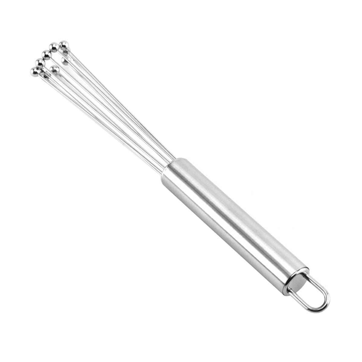 Stainless Steel Ball Whisk Set Manual Mixer Kitchen Whisk Wire Egg Whisk for Cooking Blending Whisking Beating Stirring 12 inch