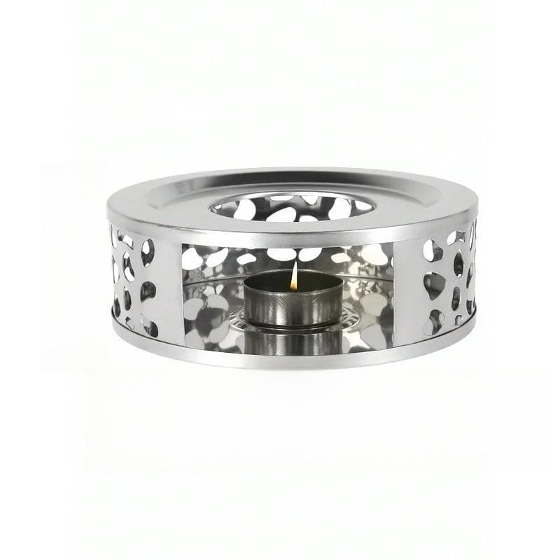 Stainless Steel Tea Warmer, Tea Heater, Heater, Warm Stove, Tea Stove, Tea Warmer, Candle Tea Warmer silver