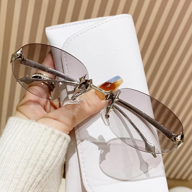Y2K Trendy Oversized Sunglasses for Women Men Outdoor Sports Wrap Around Goggles Punk One Piece Eyewear 1PC