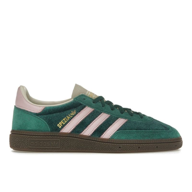 adidas Handball Spezial Collegiate Green Pink Velvet Women Sneakers Clear-Pink Cream-White JI2648 36⅔