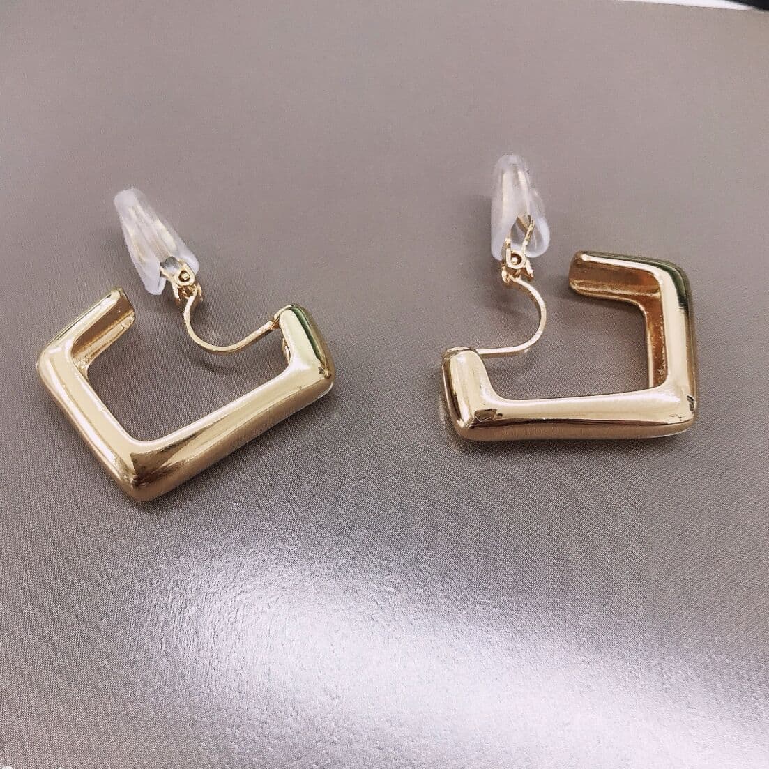 Statement Metal Geometric Earrings Gold Ear Cuff No Piercings Fake Cartilage Ear Clips for Women Party Jewelry silver