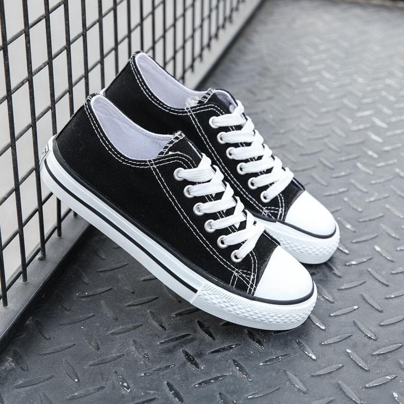 College Style Solid Color Couple, High-Top Canvas Shoes Men'S And Women'S Shoes 1970 Retro 36