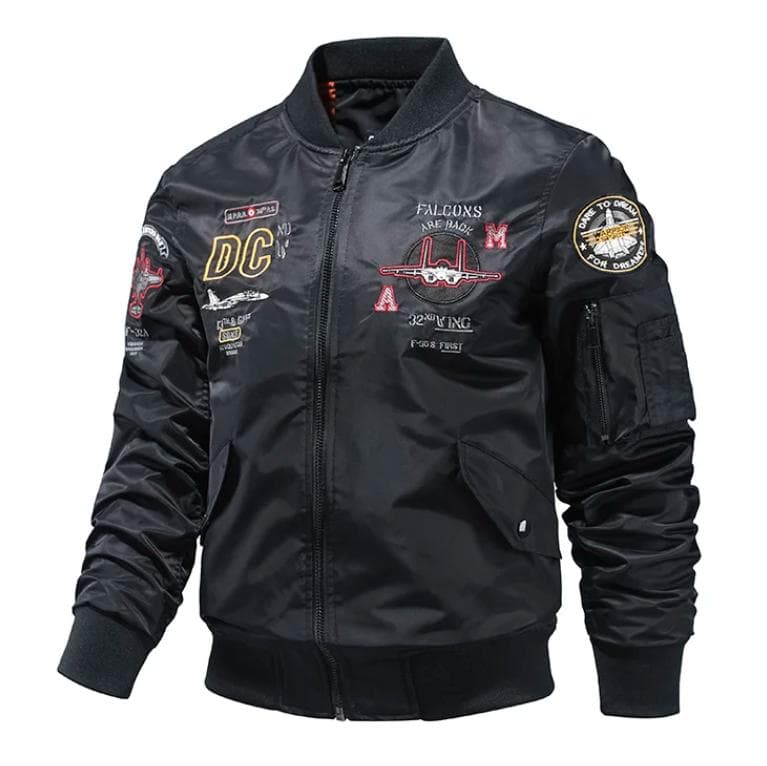Men 'S Jacket Autumn Air Force Bomber Jacket Men 'S Embroidery Baseball Uniform Casual Jacket XXXL