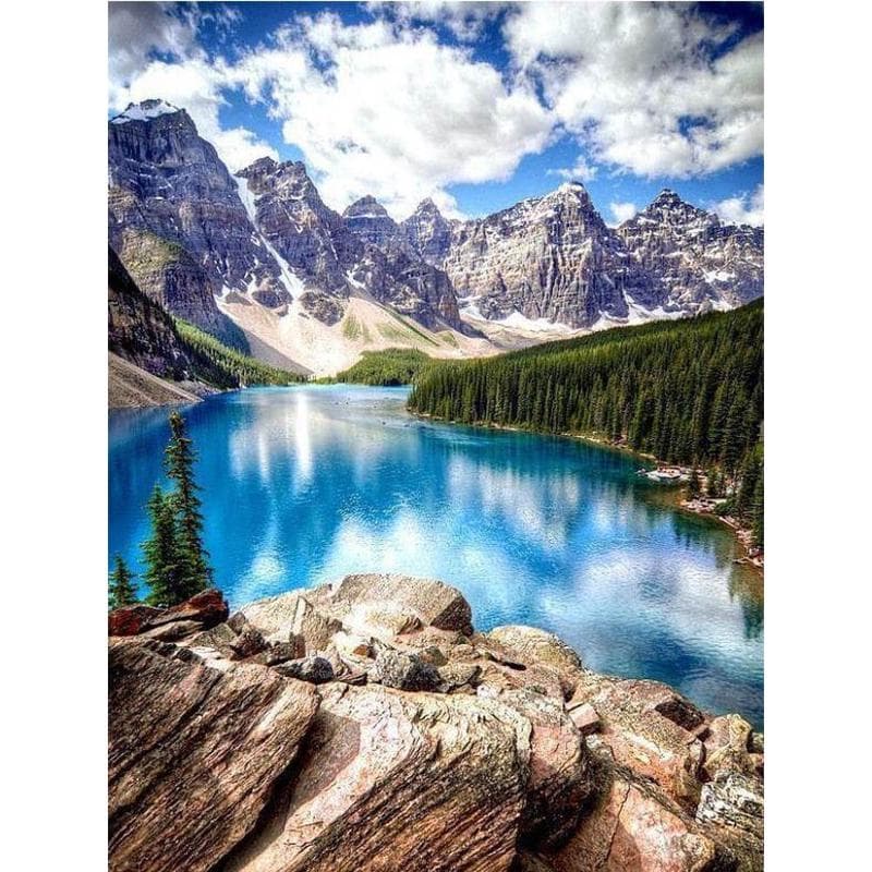 5D DIY Diamond Embroidery Landscape Waterfall Mountain Diamond Painting 20X30CM