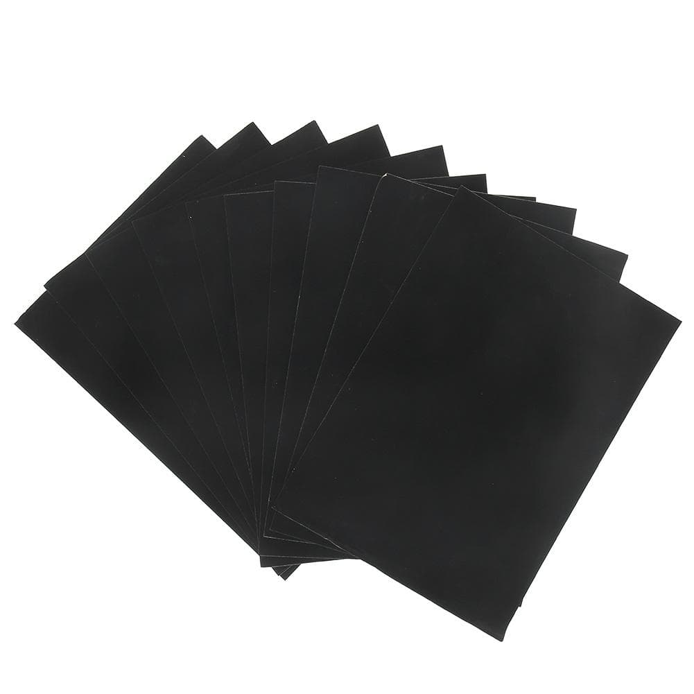 10Pcs Black DIY Adhesive Flannel Finger Ring Display Showcase Holders Jewelry Storage Counter