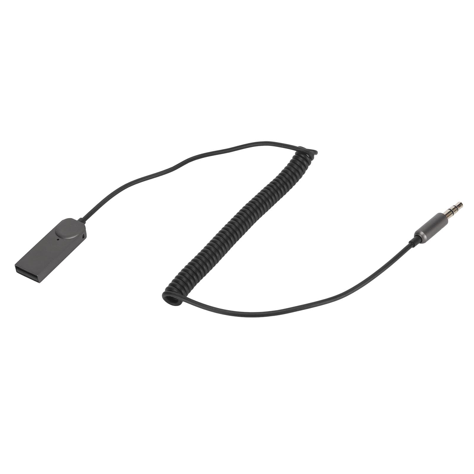 Bluetooth Aux Adapter Cable HiFi Stereo Support Hands Free Calls Coiled 3.5mm Car Wireless Receiver