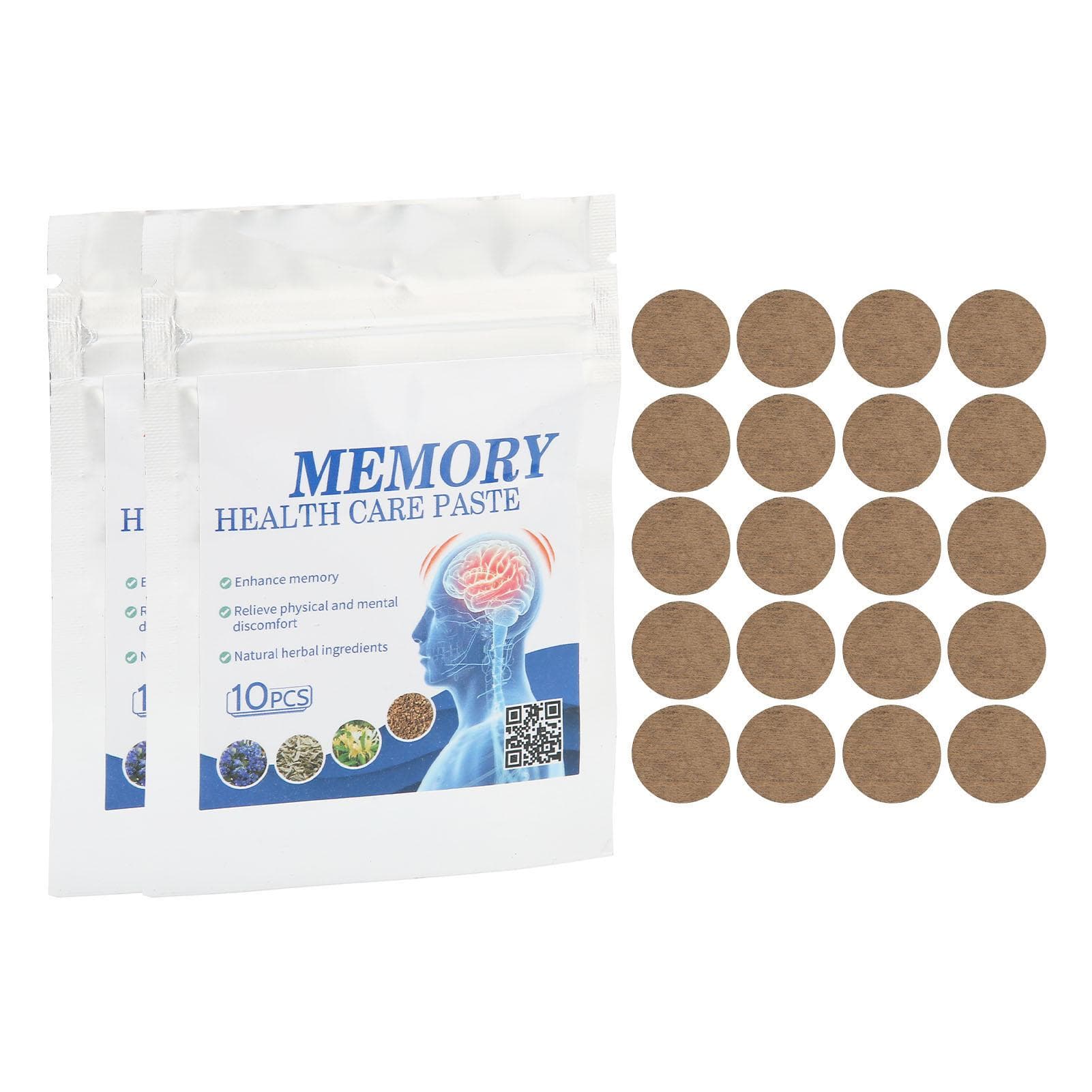 20pcs Memory Enhancement Patch Health Care Improve Focus Adhesive Memory Loss Solution Patch