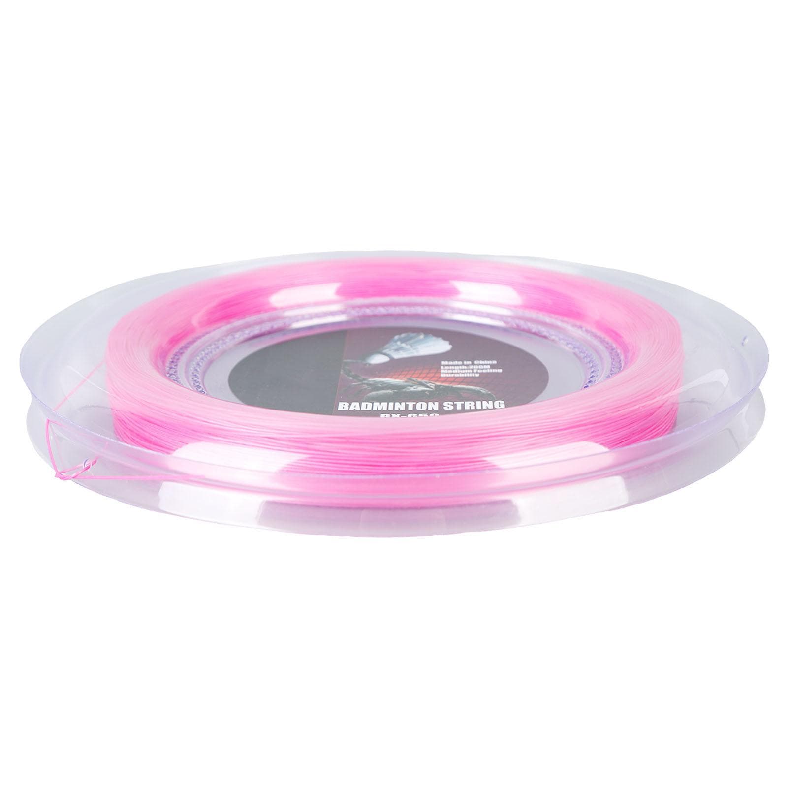 0.72mm 200m Badminton Racquet String Nylon Badminton Training Racket String Line BX 650 Pink pink