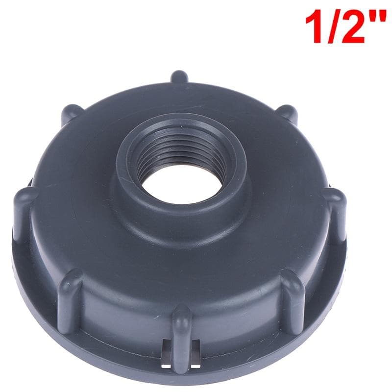 Durable Ibc Tank Fittings S60X6 Coarse Threaded Cap 60Mm Female Thread To 1/2 , 3/4 , 1 Adapter Connector 1/2”