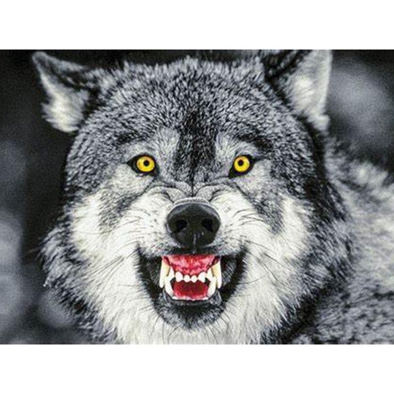 DIY Diamond Embroidery Animal Wolf Cross Stitch Mosaic Diamond Painting Home Decor Gift 50X70CM