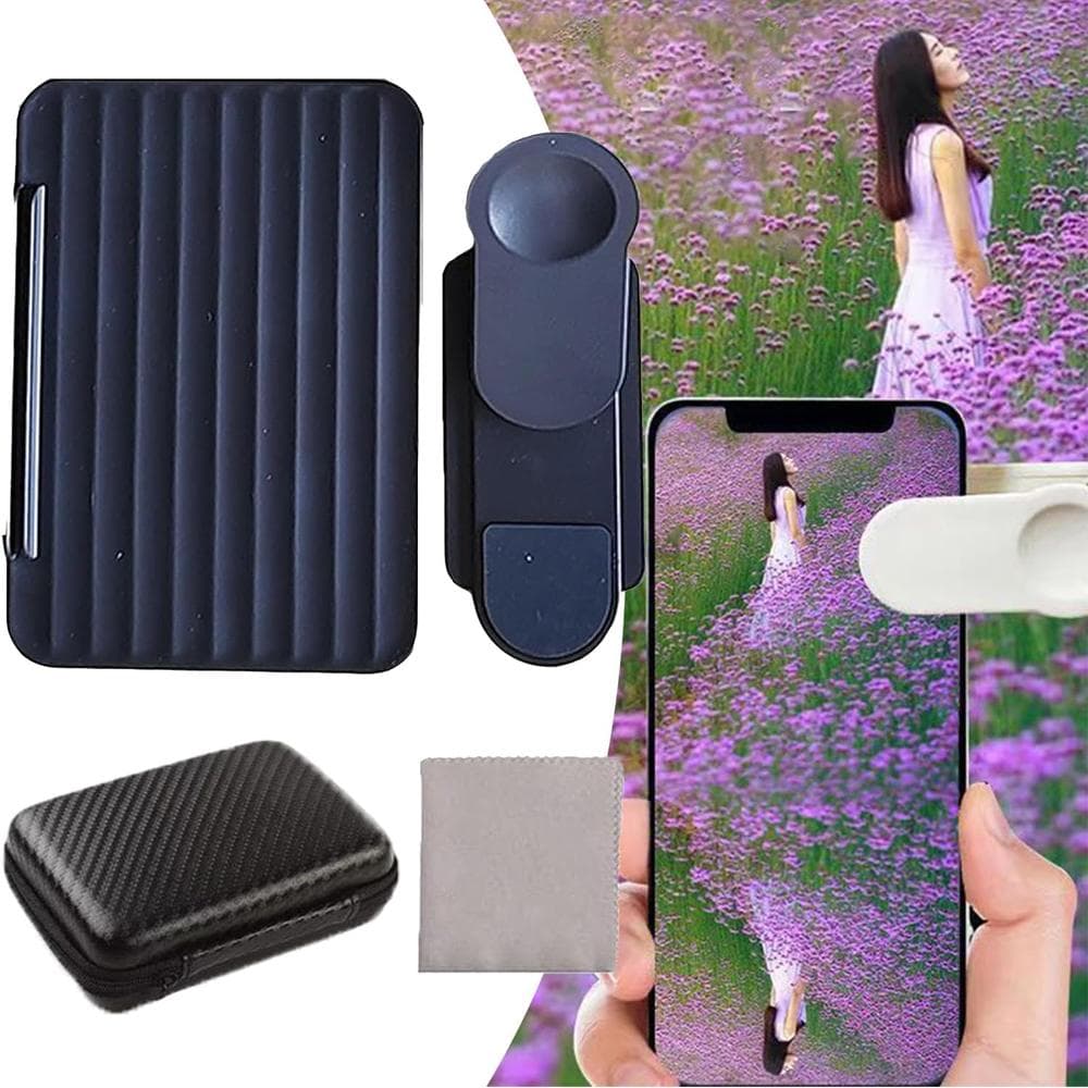 Smartphone Camera Mirror Reflection Clip Kit Portable Mobile Phone Reflection Shooting Clip for black