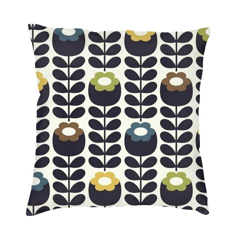 Luxury Orla Kiely Cushion Cover Soft Scandinavian Floral Throw Pillow Case Decoration Pillowcase 30x30cm 12x12in