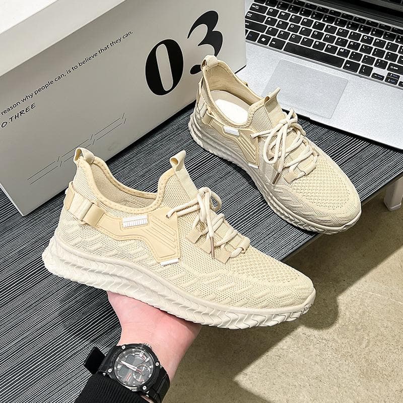 Feizhi Men's Sports Shoes Spring New Men's Shoes Breathable Outdoor Running Shoes Fashion Casual All-match Trend 44