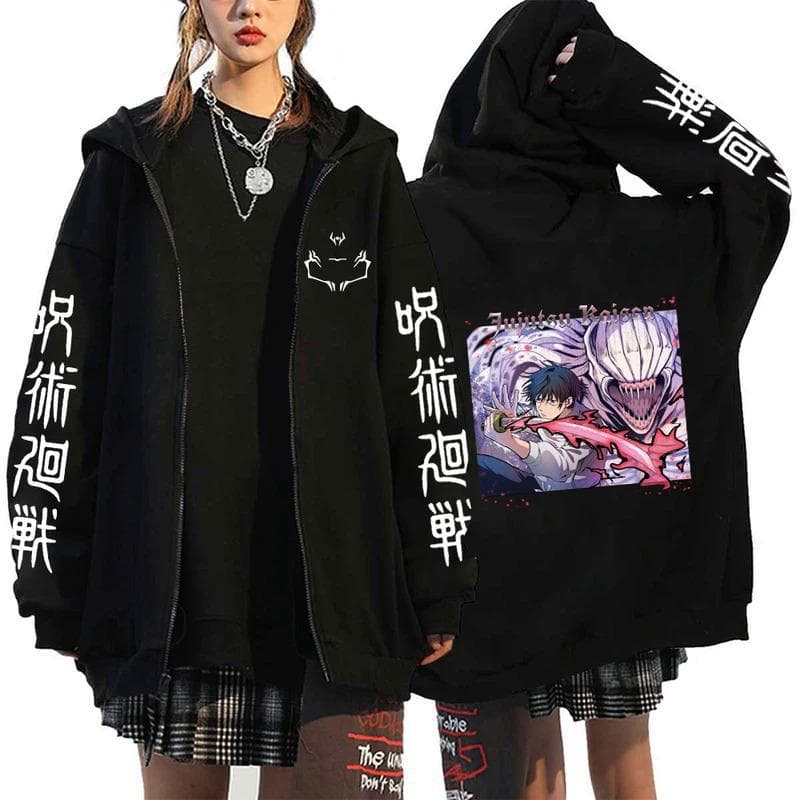Anime Jujutsu Kaisen Fushiguro Megumi hoodies XL