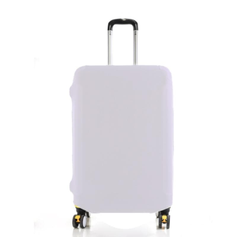 18-32 Inch Suitcases Fashion Travel Suitcase Protective Cover Luggage Protective Cover Solid Color Suitable L white