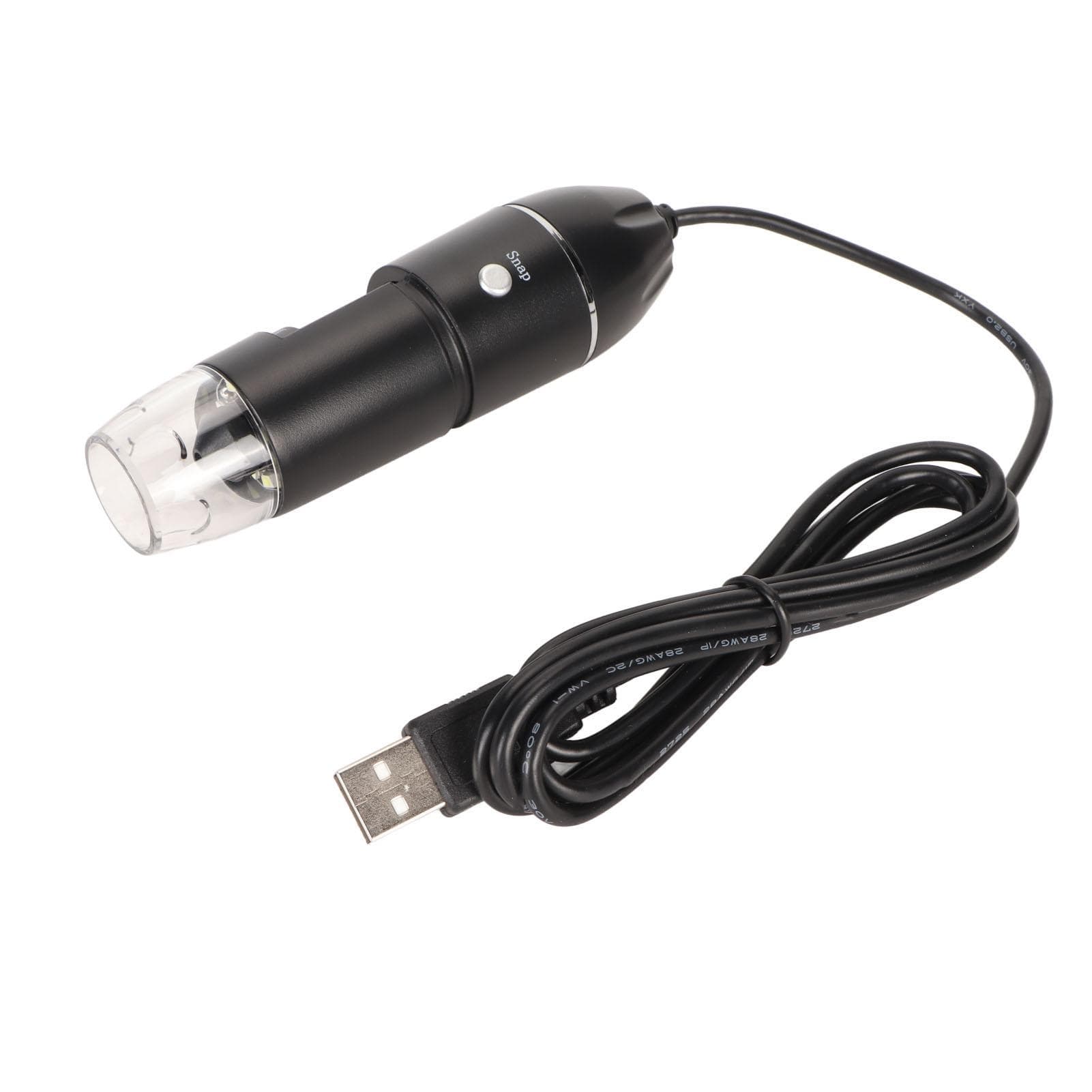 USB Type C Digital Microscope 50X to 1600X Microscope Camera with 8 LEDs for Phone PC Children