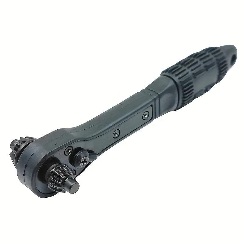Electric Drill Special Chuck Key Wrench Labor-saving 2-in-1 Ratchet Quick Disassembly Three-jaw Key Handgun Drill Accessorie black