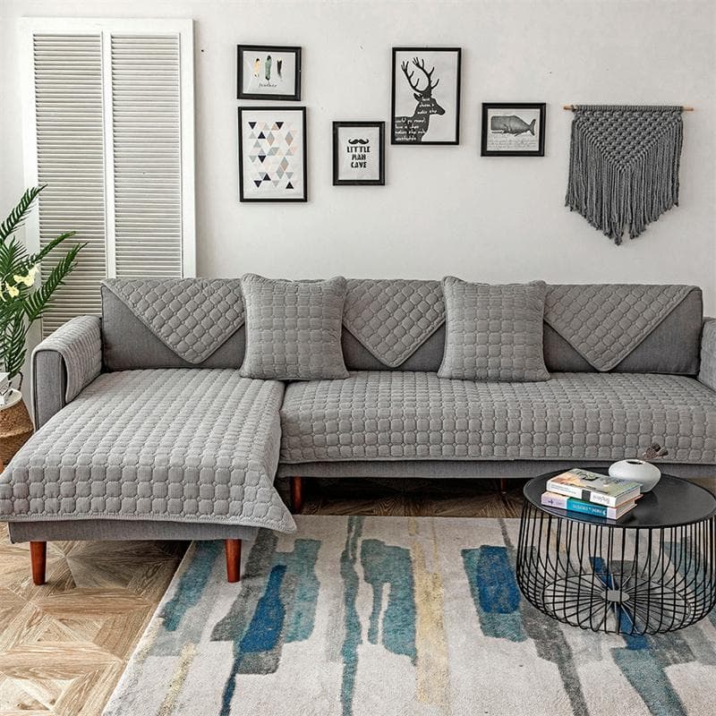 Thicken Plush Sofa Cover Nordic Universal Sofa Towel Combination Couch Mat Non Slip Washable Couch Cover for Living Room Decor 70x70cm 1pcs