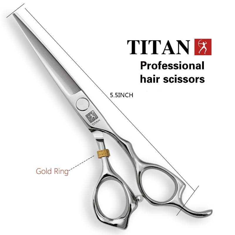 TITAN Professional Hair Scissors Barber Cut Hairdressing And Thinning Tool 5.0/5.5/6.0/6.5/7/7.5inch JAPAN 440C STEEL