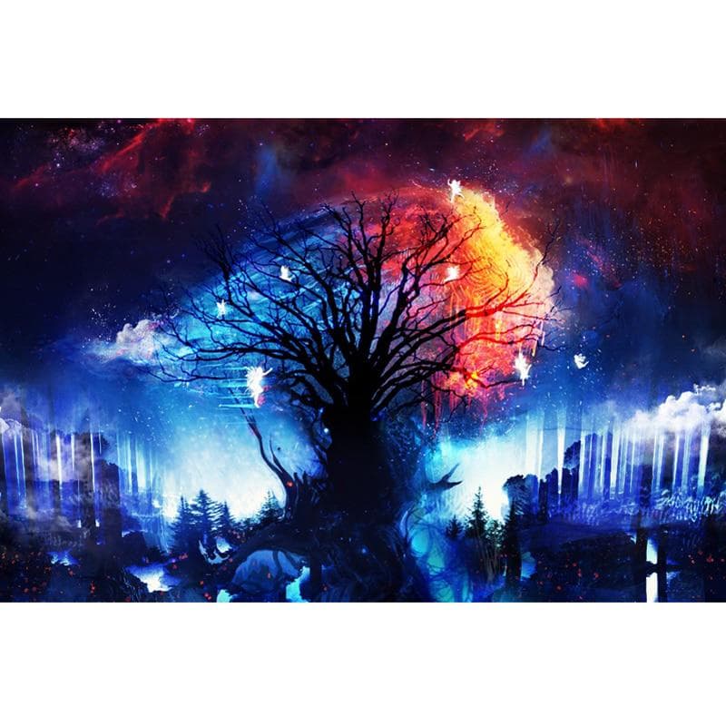 Diamond Painting DIY Diamond Embroidery Fantasy Tree Embroidery Handicrafts Diamond Wall Art Decor 20X30CM