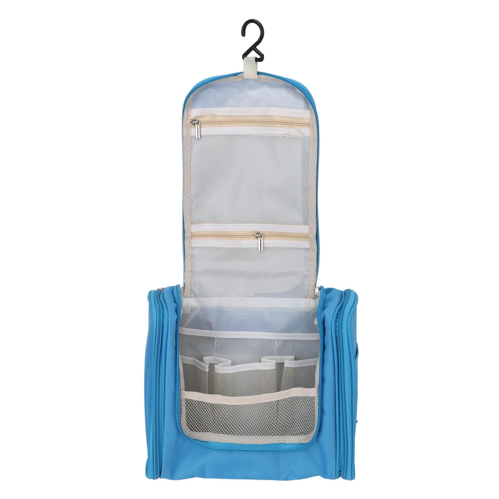 Hanging Toiletry Bag Large Capacity Portable Waterproof Travel Cosmetic Storage Bag for Travel blue