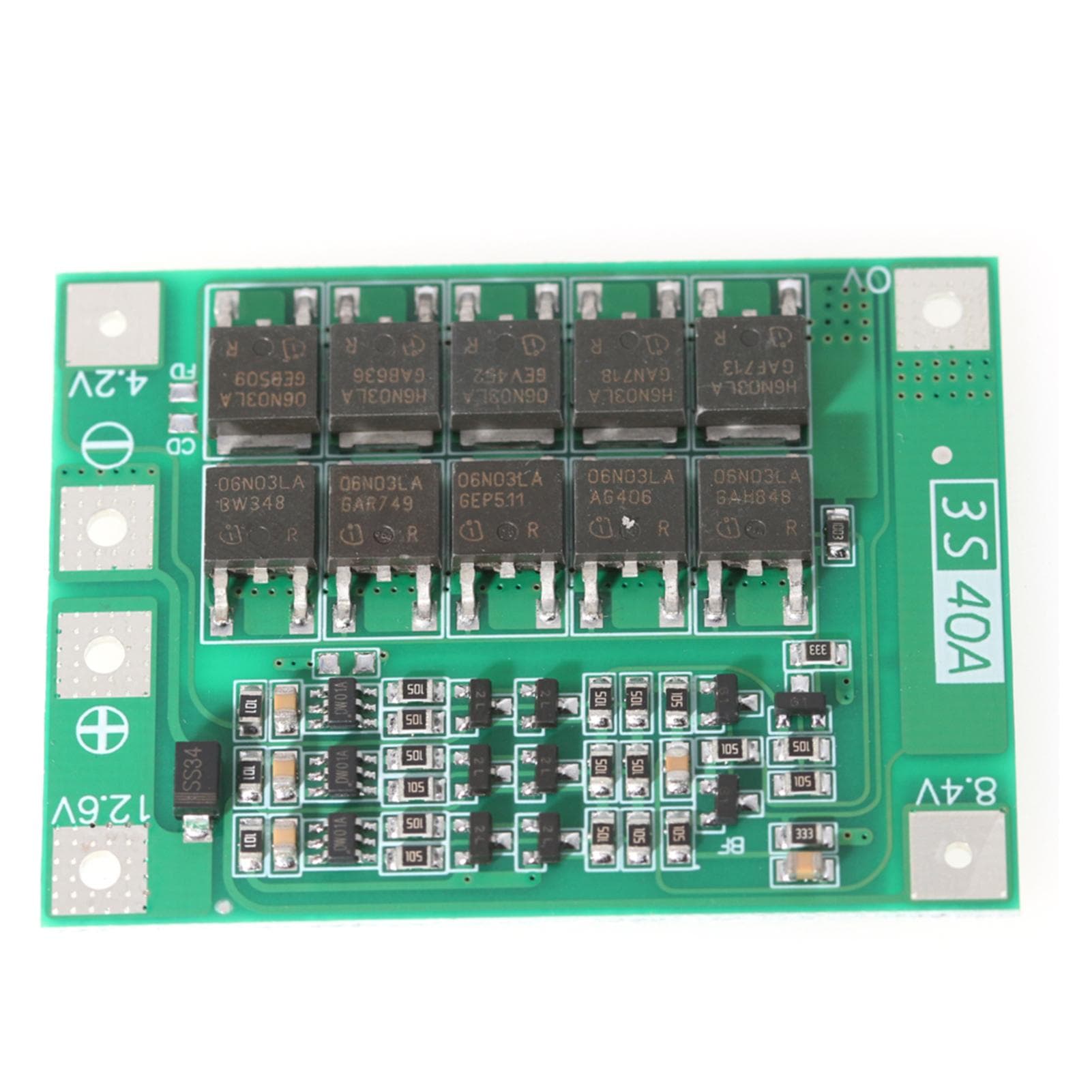 3S 40A Li-ion Cell Protections Board Enhance Version Lithium Batterys BMS Integrated Circuits 3S 40A
