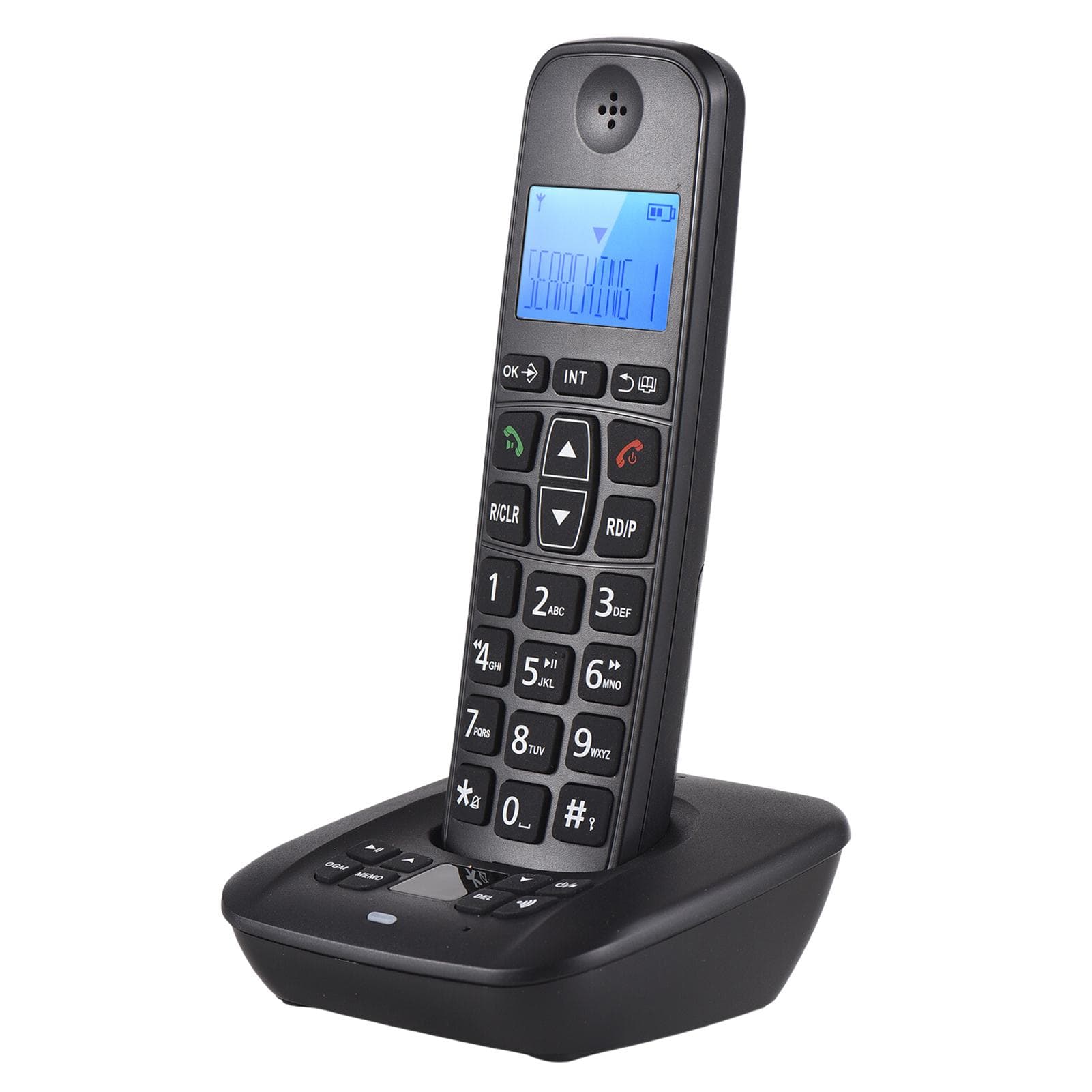 Bisofice D1007 TAM Cordless Telephone with Telephone Answering Machine 3 Lines LCD Caller ID EU Plug