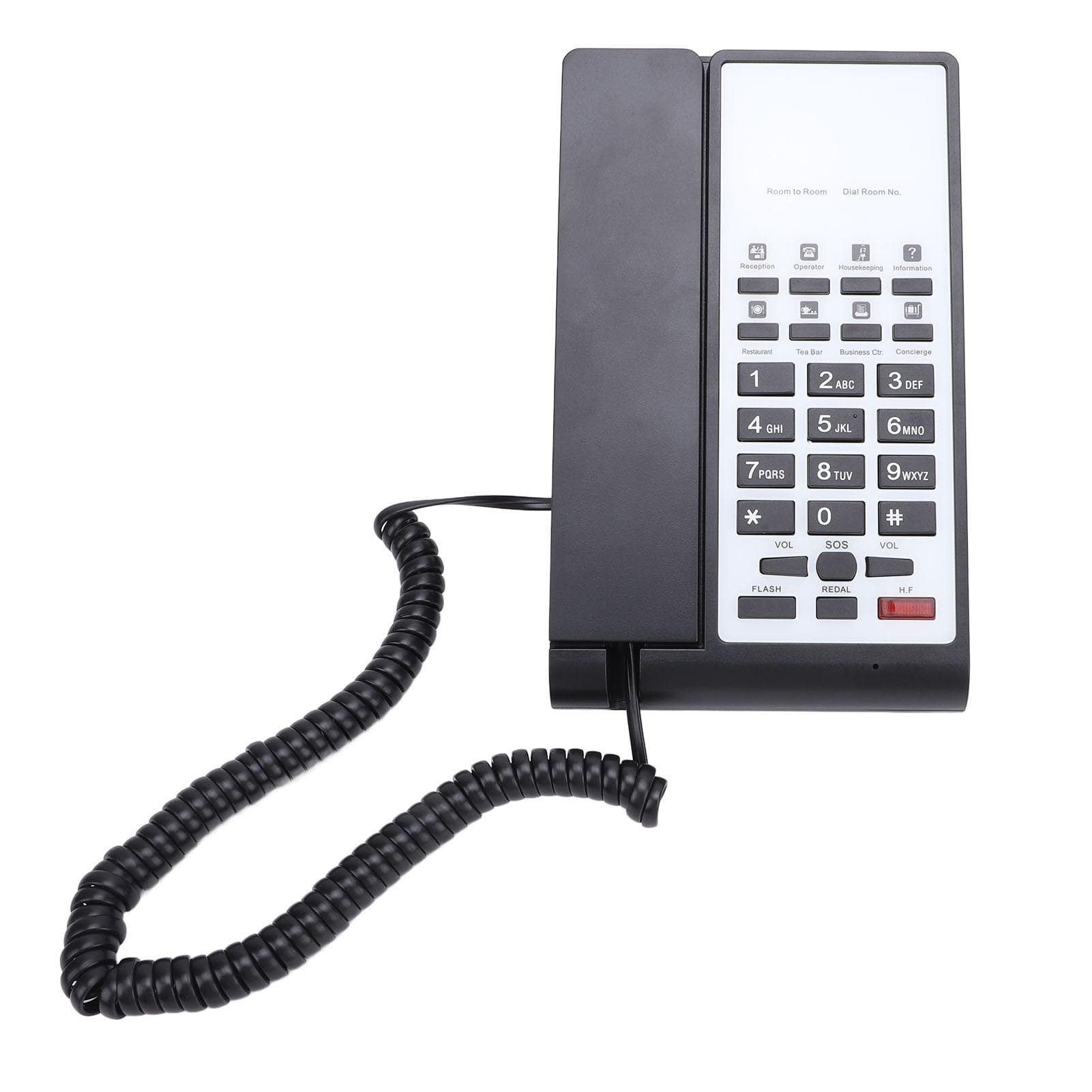 Corded Landline Telephone Clear Voice Volume Control Handsfree Calling for Home Hotel Office Bank