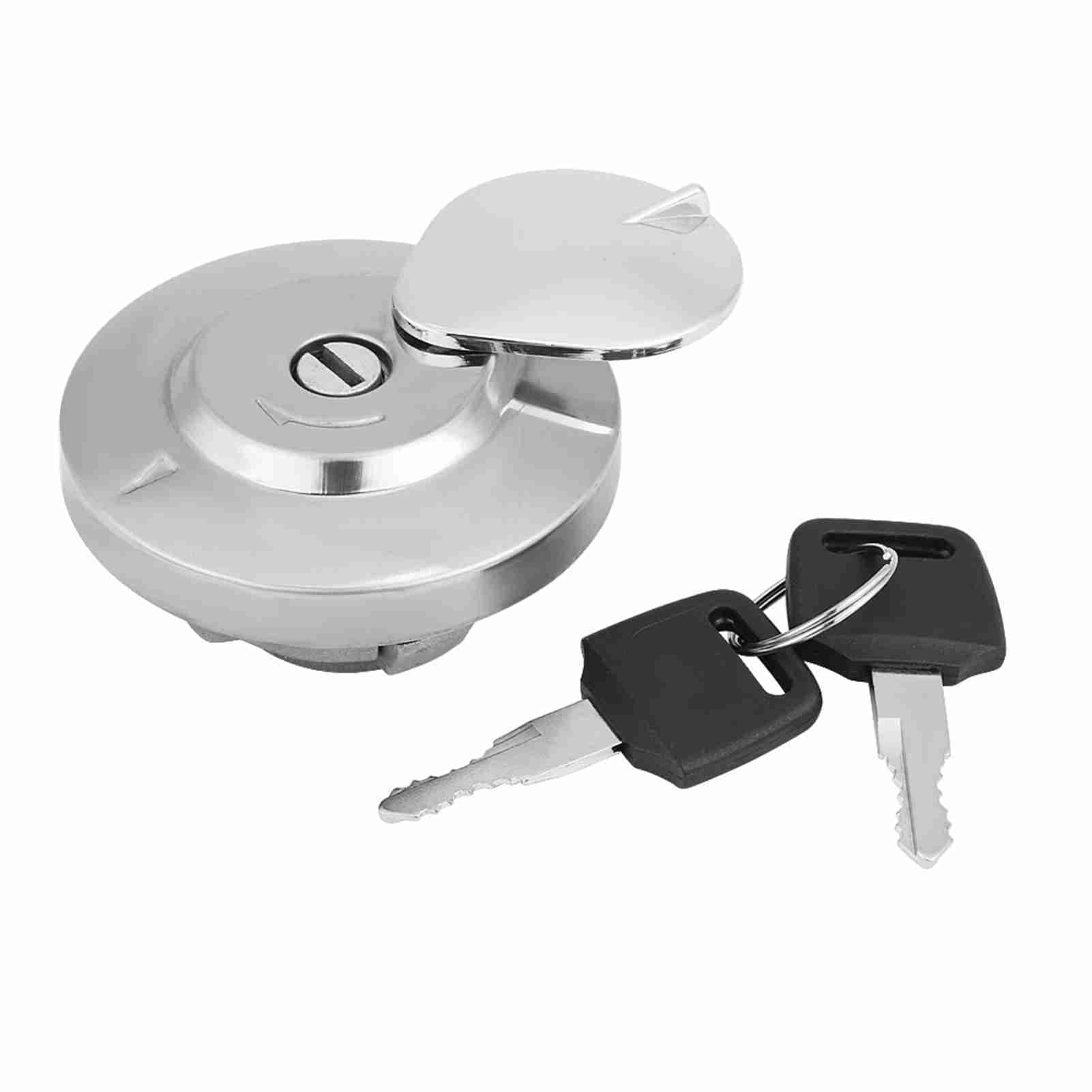 Motorcycle Fuel Gas Cap Tank Cover with 2 Keys for VT750RS Shadow RS 2010 to 2011