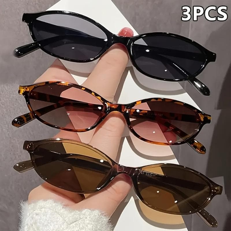 1/3 Pairs Summer Women Fashion Glasses Stylish Daily Wear Photography Accessories Trendy Eyewear for Women