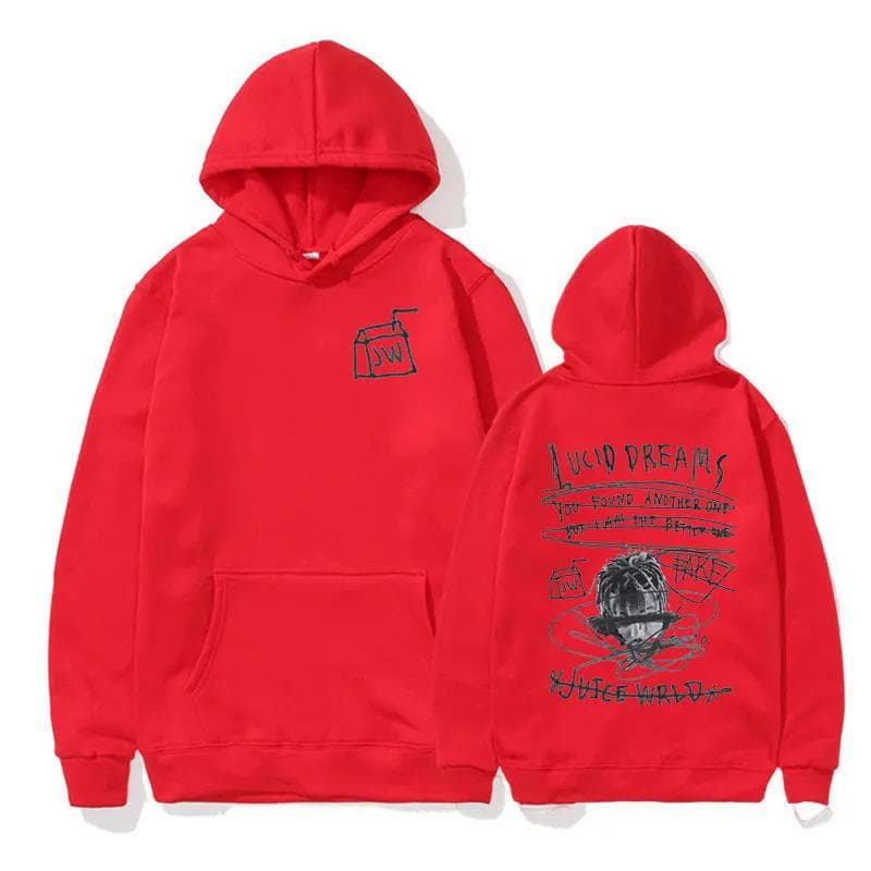 Rared JUICE WRLD-Sweat à Capuche Hoodie XL red