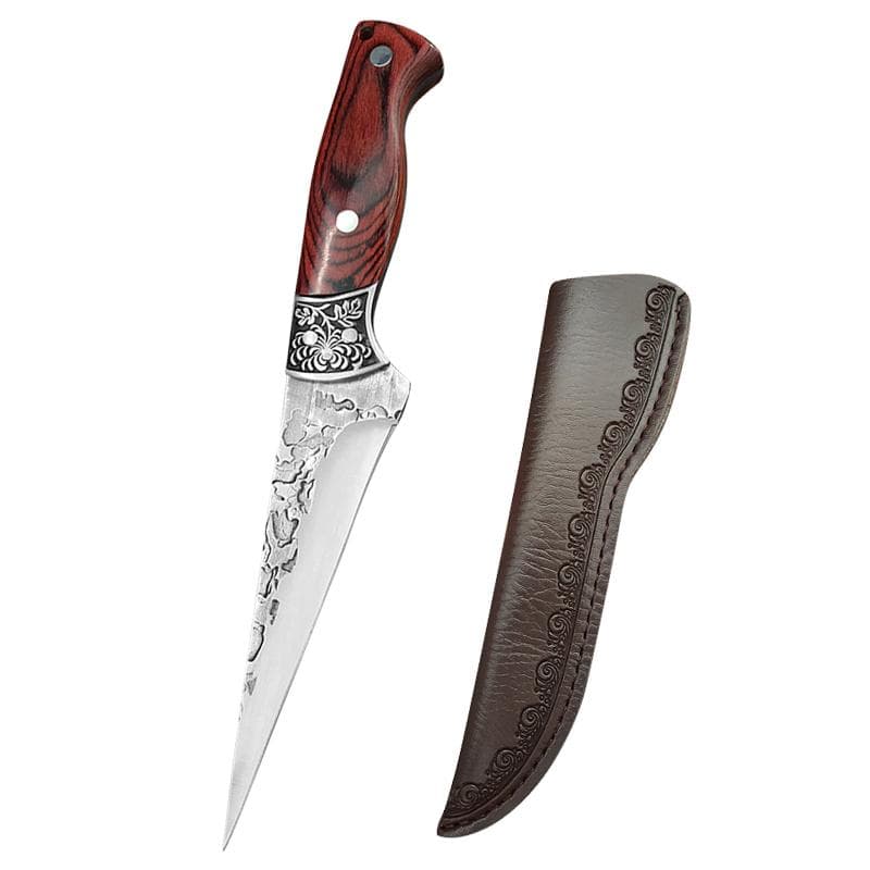 Forged Kitchen Meat Cleaver Stainless Steel Boning Knife Butcher Cleaver Vegetable and Fruit Slicing Knife Sharp Fruit Knife A