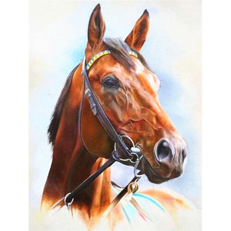 5D DIY Diamond Painting Clydesdale Draft Horse Diamond Painting Cross Stitch Home Decorative gifts 20X30CM