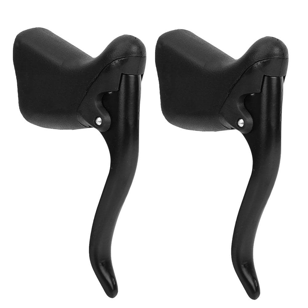 1 Pair Aluminum Alloy Mountain Road Bike Bicycle Brake Handles Cycling Brake Lever Black Silver