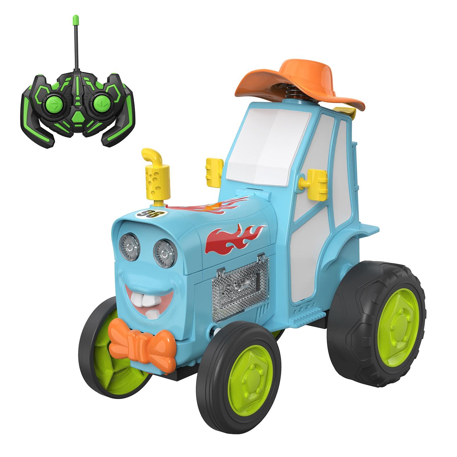 Remote Control Car, Remote Control Crazy Jumping Car Dancing Car Toy with Music Lights Christmas blue