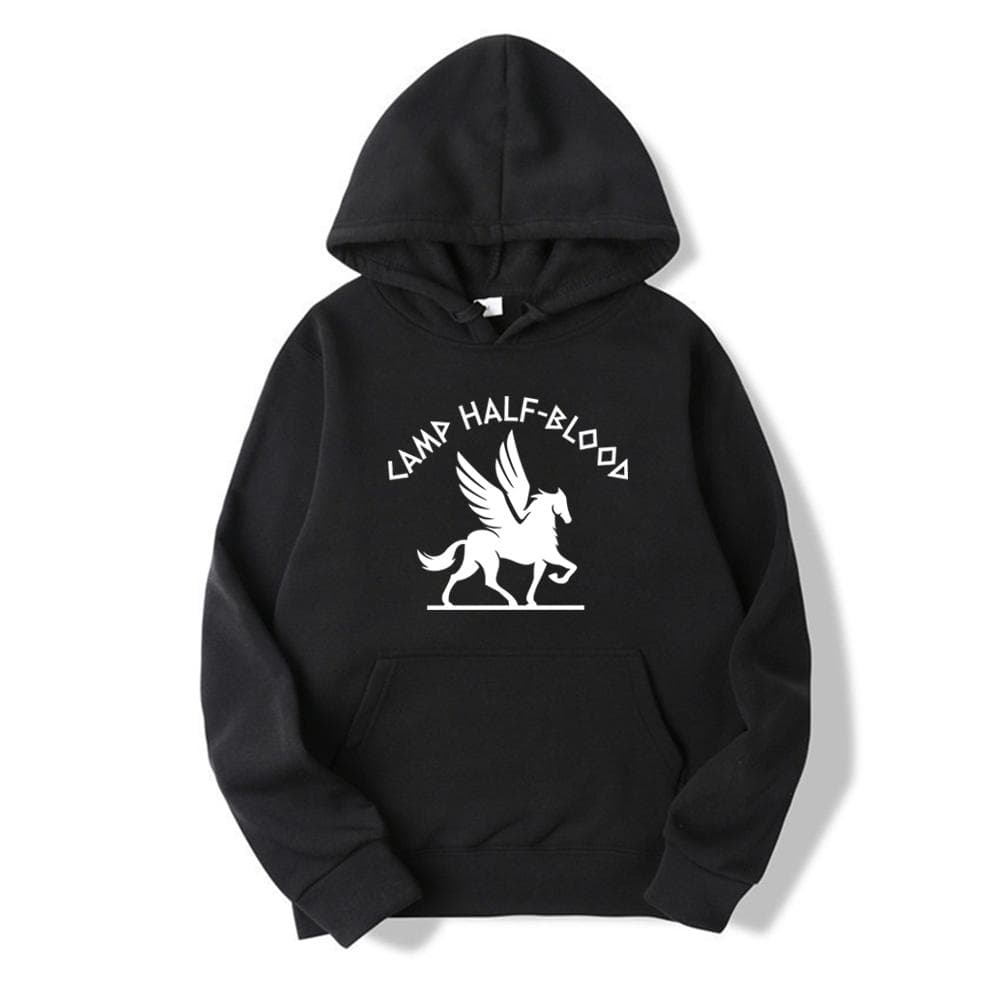 Camp Half Blood Chronicles Branches Hoodie Camp Jupiter Pullovers Percy Jackson Hoodies Unisex Long Sleeve Hooded Sweatshirt Top L black