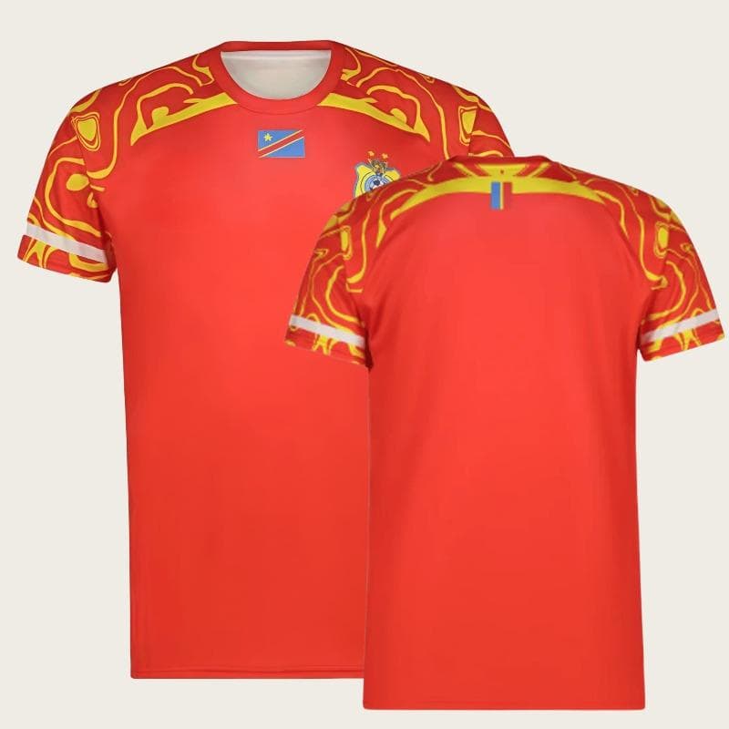 New 2026 DR Congo Football Jersey Unisex Summer Breathable Quick Dry Lightweight Sports T-shirt Fashion Streetwear Y2k Top XL