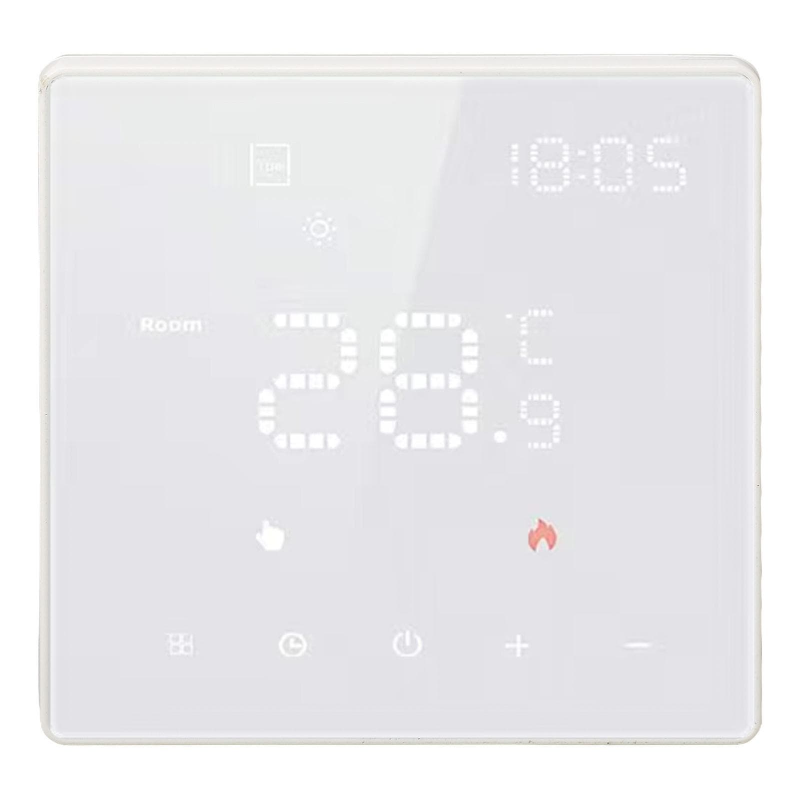 Smart WiFi Thermostat Home Programmable for Tuya App Voice Control 100?250VAC White 3A Water Floor