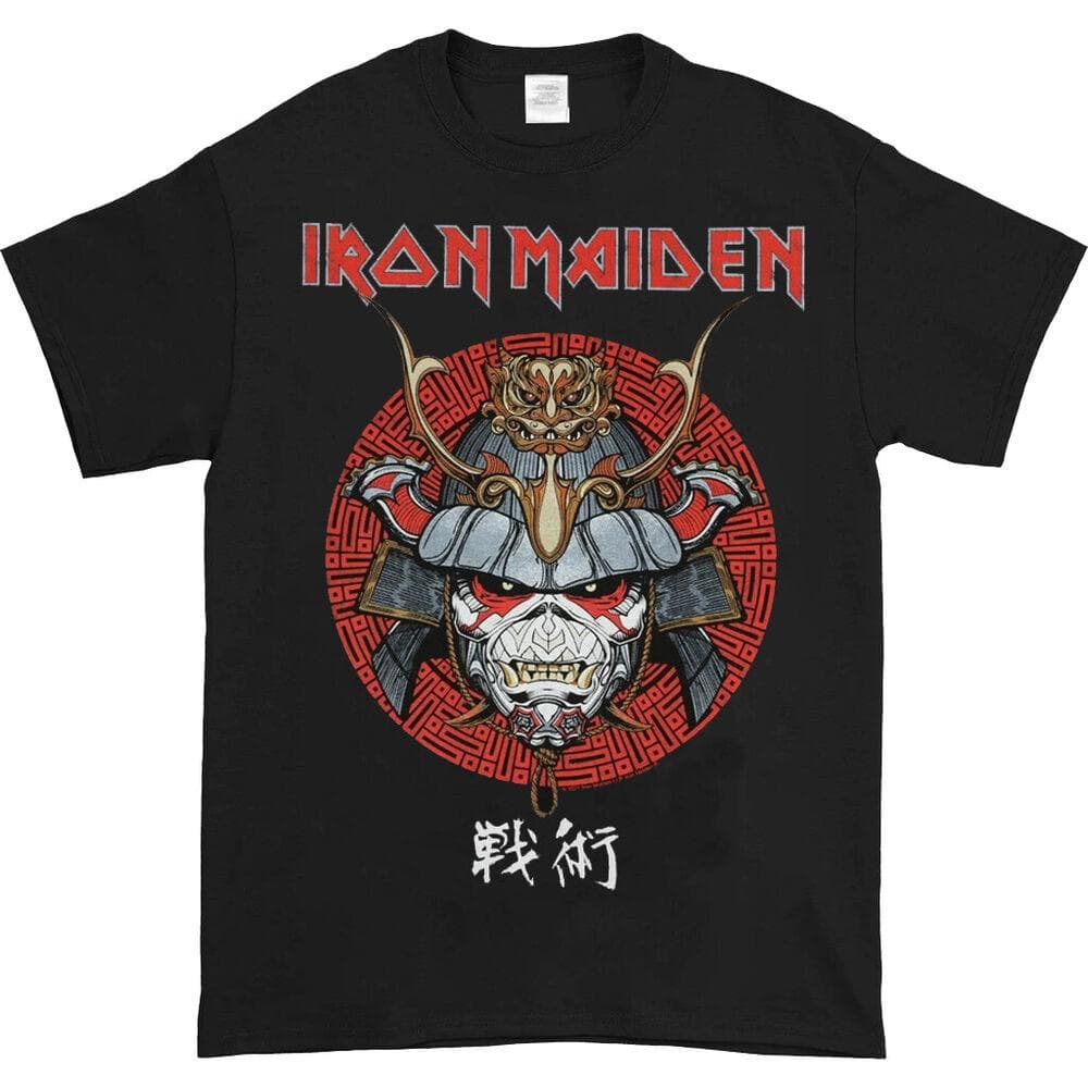 Iron Maiden Senjutsu Black Double Side Unisex T-Shirt XXL