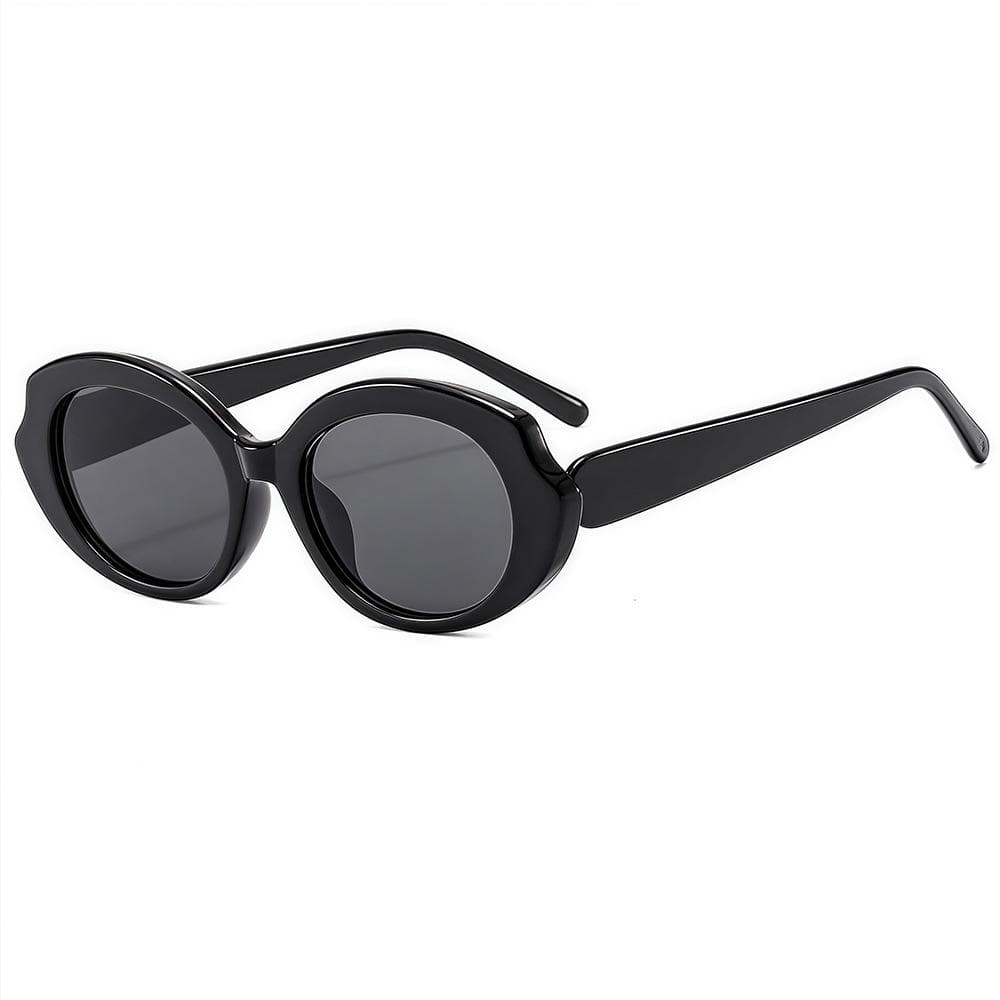 New Fashion Retro Leopard Elliptical Women Sunglasses Frame Candy Color Trend UV400 Protection Outdoor Sun Glasses as picture
