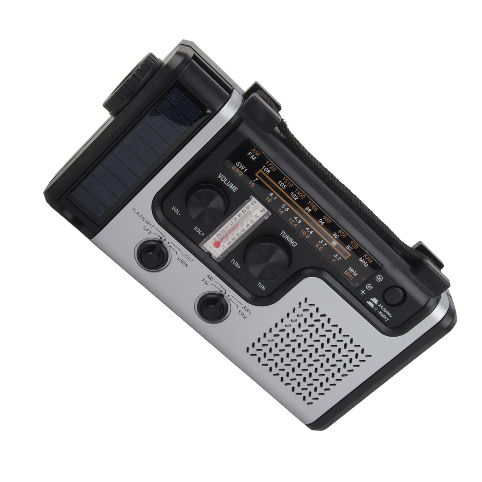 Portable Solar Hand Crank Radio Multi Band AM FM SW Radio Receiver with LED Flashlight